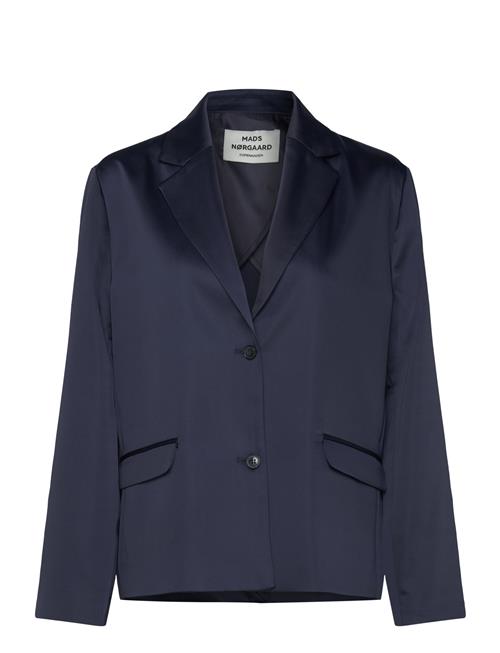 Heavy Satin Helga Jacket Mads Nørgaard Navy