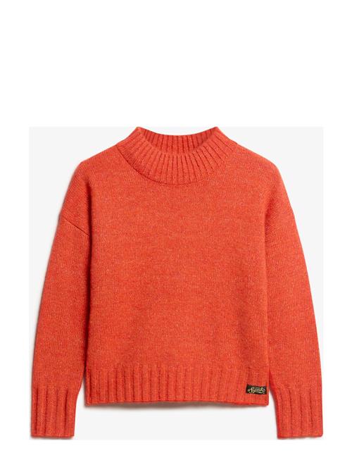 Superdry Essential Mock Neck Jumper Superdry Orange