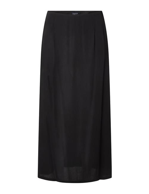 Naima Satin Skirt Lexington Clothing Black