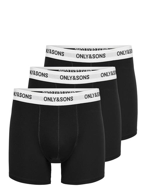 ONLY & SONS Onsfitz Solid Black Boxer 3Pack Noos ONLY & SONS Black