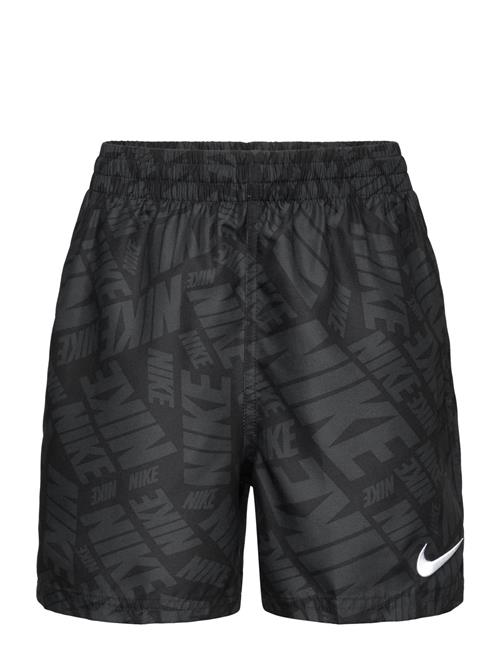 NIKE SWIM Nike B 4" Volley Short Tossed Block NIKE SWIM Black