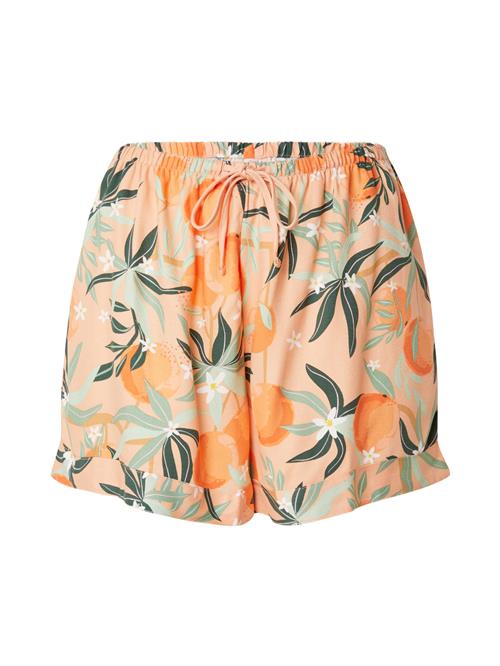 Hunkemöller Pyjamasbukser  grøn / orange / abrikos