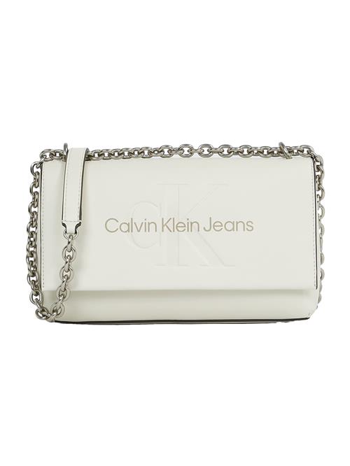 Calvin Klein Jeans Skuldertaske  beige / hvid