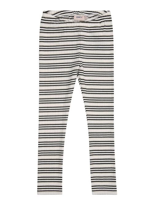 Se KIDS ONLY Leggings 'KMGCECILIA'  navy / sølv / hvid ved About You