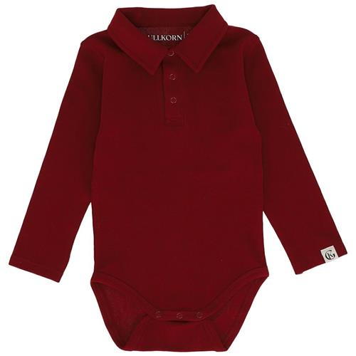 Gullkorn Sebastian Bodysuit dyb rød Deep Red-74 cm  Rød  74 cm  unisex