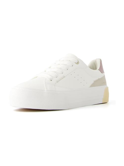 Bershka Sneaker low  lysebeige / lilla / hvid