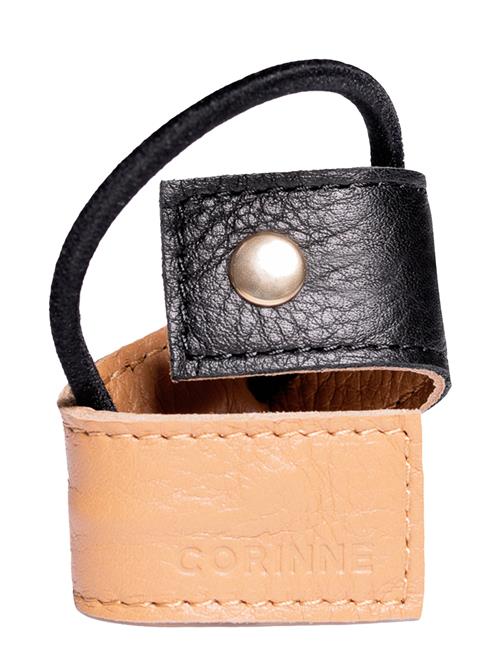 Corinne Leather Band Short Bendable Twocolored Corinne Black