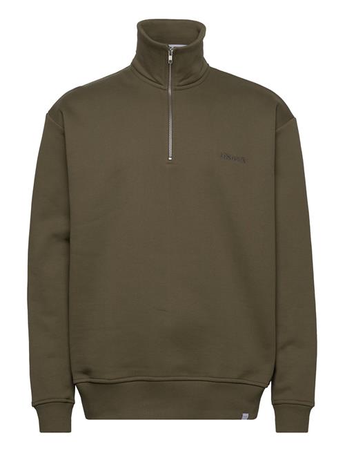 Les Deux Diego Half-Zip Sweatshirt Les Deux Khaki