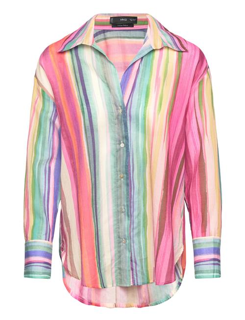 Mango Multicolour Striped Shirt Mango Patterned