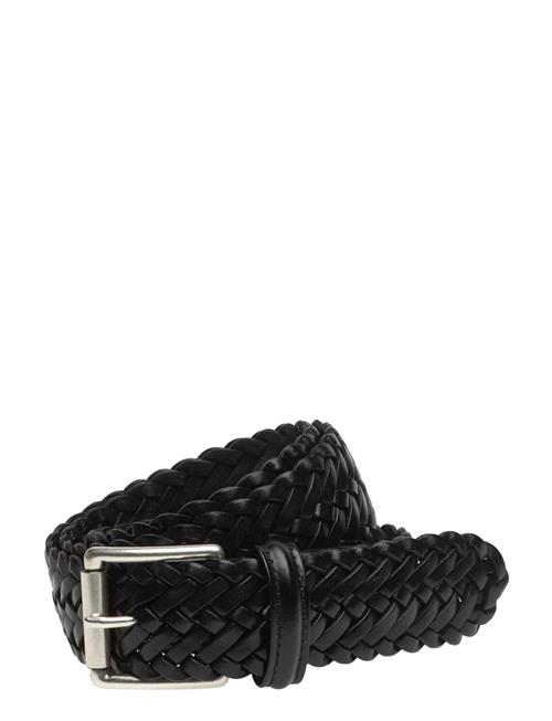 Anderson's Classic Woven Leather Belt Anderson's Black