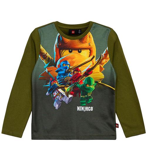 LEGOÂ® Wear LEGOÂ® Ninjago Bluse - LWTano 619 - Dark Khaki m. Print