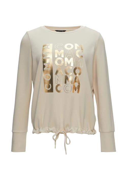 COMMA Sweatshirt  beige / guld