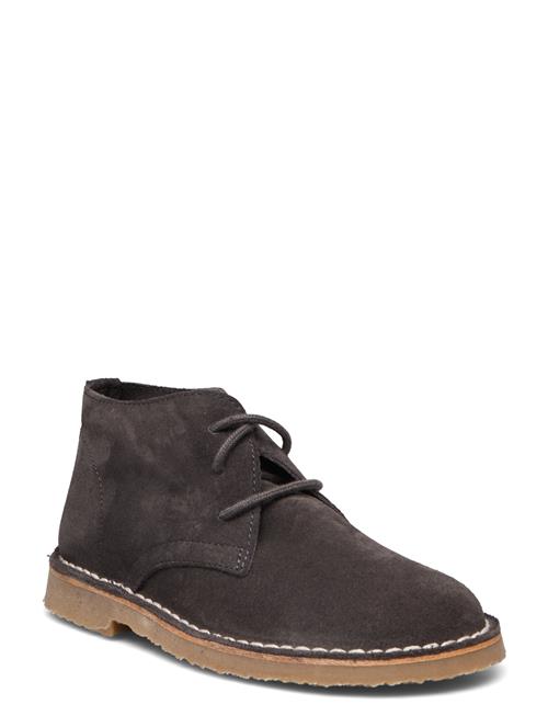 Mango Lace-Up Leather Boots Mango Brown