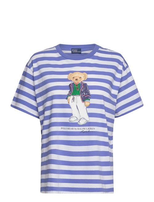 Polo Ralph Lauren Polo Bear Striped Cotton Tee Polo Ralph Lauren Blue