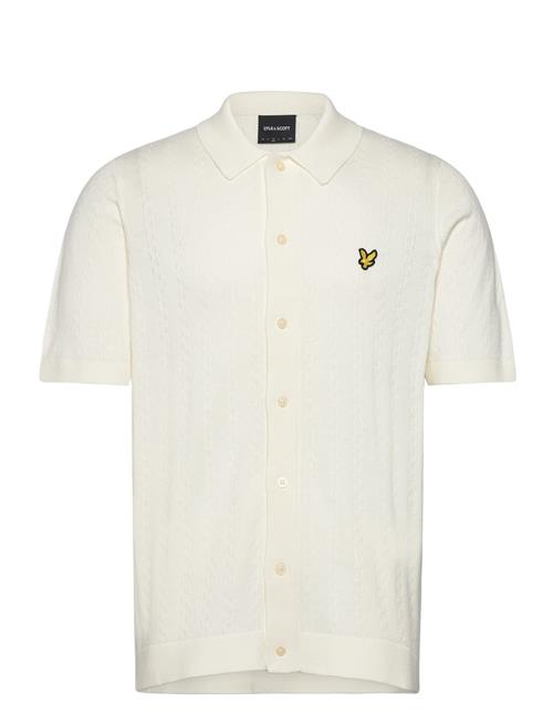 Textured Stripe Polo Lyle & Scott Cream