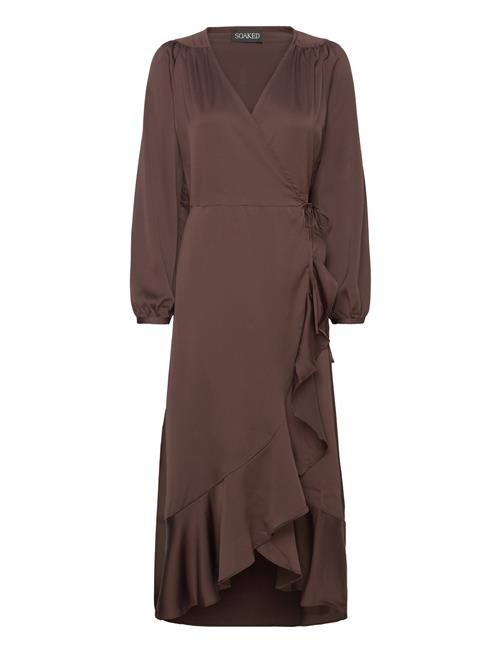 Slkarven Dress Ls Soaked In Luxury Brown