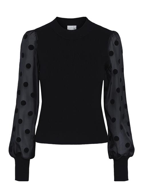 YAS Yasdotme Ls Knit Pullover S. Noos YAS Black