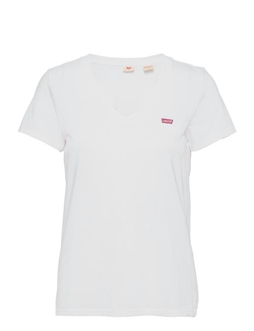 LEVI´S Women Perfect Vneck White + Cotton LEVI´S Women White