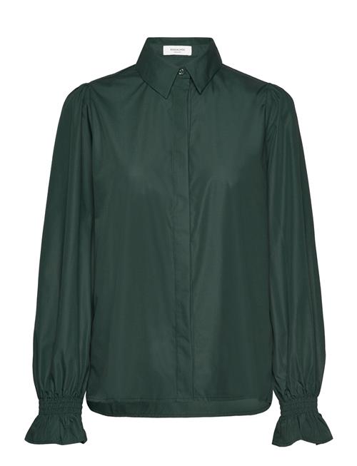 Shirt W/ Smock Detail Rosemunde Green