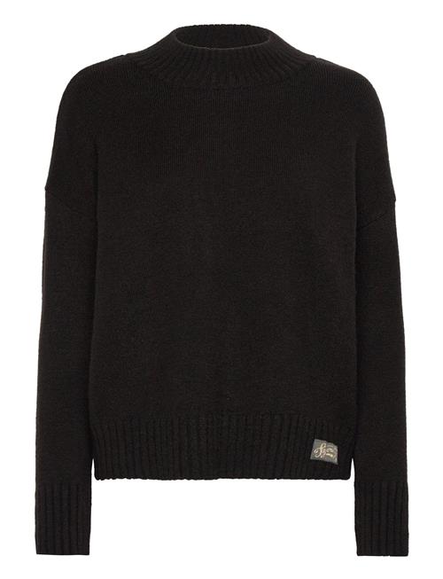 Essential Mock Neck Jumper Superdry Black