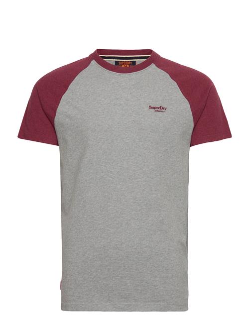 Essential Logo Baseball Tshirt Superdry Grey