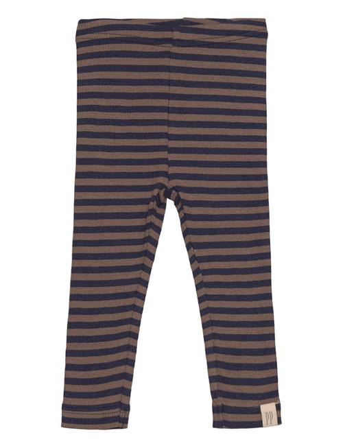 Petit Piao Legging Modal Striped Petit Piao Brown