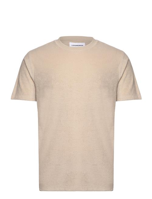 Lindbergh Ss Tee Terry Lindbergh Beige