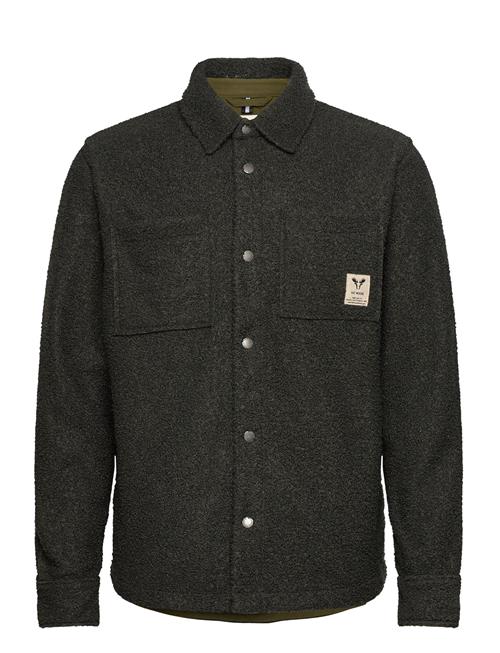 Ace Boucle Overshirt Fat Moose Khaki