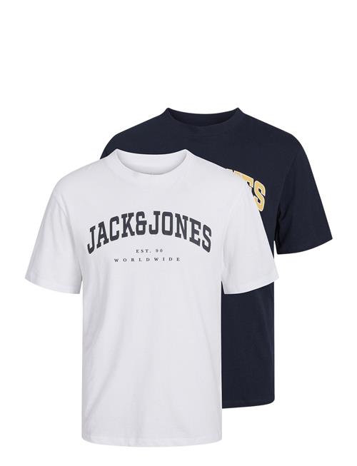 Jack & Jones Jjecaleb Varsity Tee Ss O-Neck 2Pk Mp Jack & J S White