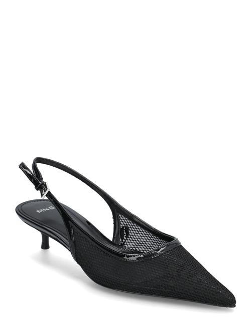 Heeled Mesh Shoes Mango Black