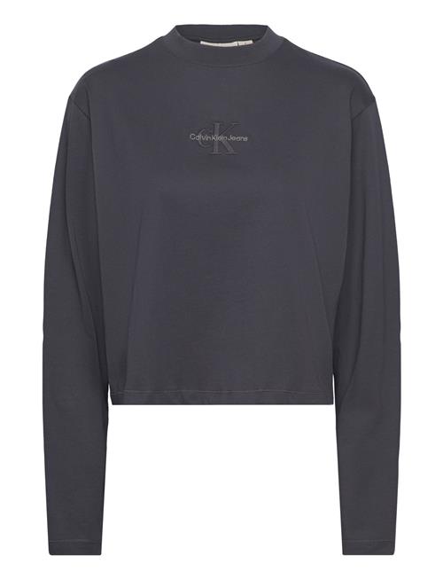 Calvin Klein Jeans Monologo Loose Ls Tee Calvin Klein Jeans Black