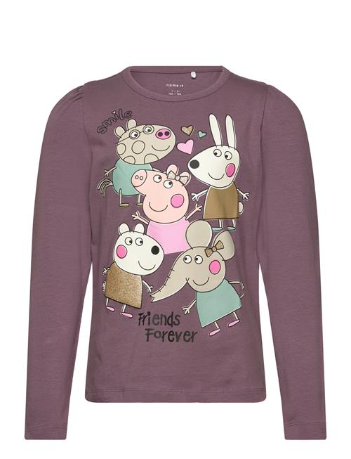 Nmfamanda Peppapig Ls Top Box Cplg Name It Purple