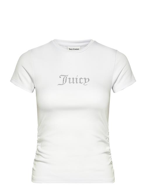 Juicy Couture Dot Ruched Tee Juicy Couture White