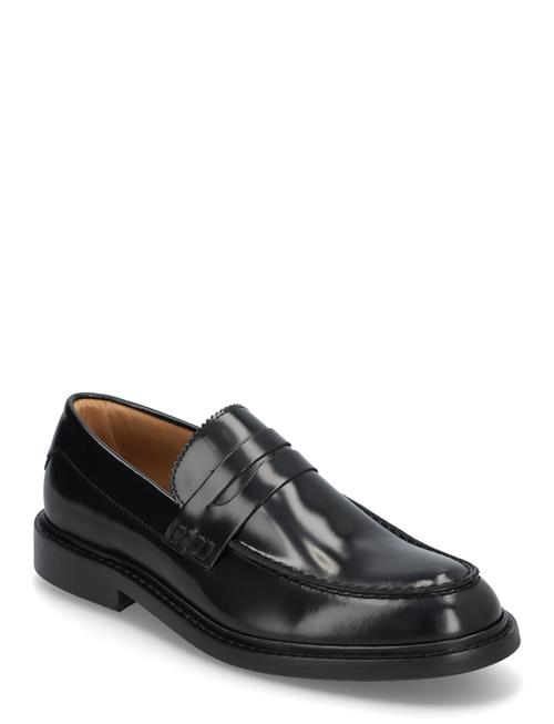 Se Selected Homme Slhcarter Leather Low Penny Loafer Selected Homme Black ved Booztlet