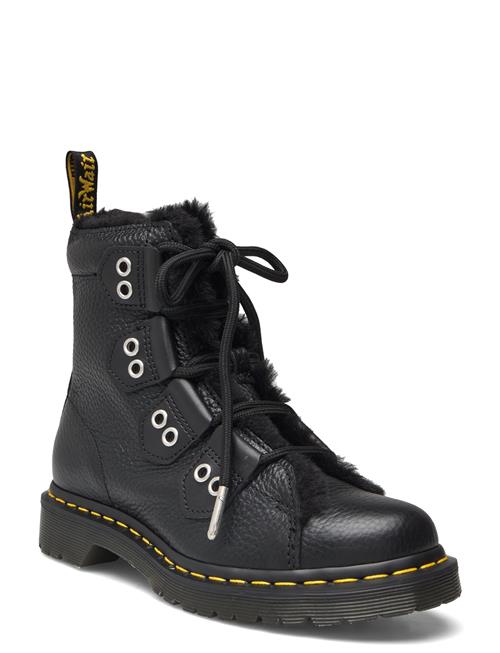 Dr. Martens 1460 Ltt Fl Black Milled Nappa+Wanama+Milo Fur Dr. Martens Black