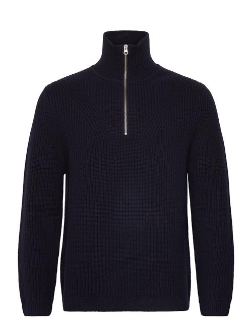 Garment Project Half Zip Wool Knit - Navy Garment Project Navy