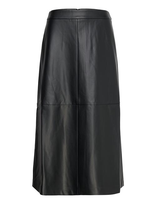 Se French Connection Crolenda Pu Midi Skirt French Connection Black ved Booztlet