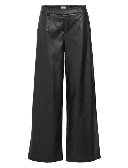 Se Object Objmelba Lisa Wide Coated Pant 135 Div Object Black ved Booztlet