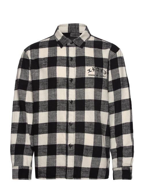 Sebastian Shirt Ls-Black / White Edwin Black