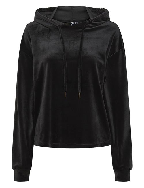 Pcsilli Ls Velvet Hoodie Fc Bc Pieces Black