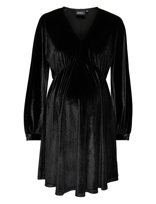 Olmesme Life Ls Velour Dnm Dress Only Maternity Black