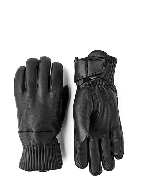 Idre Wool - 5 Finger Brown Hestra Black