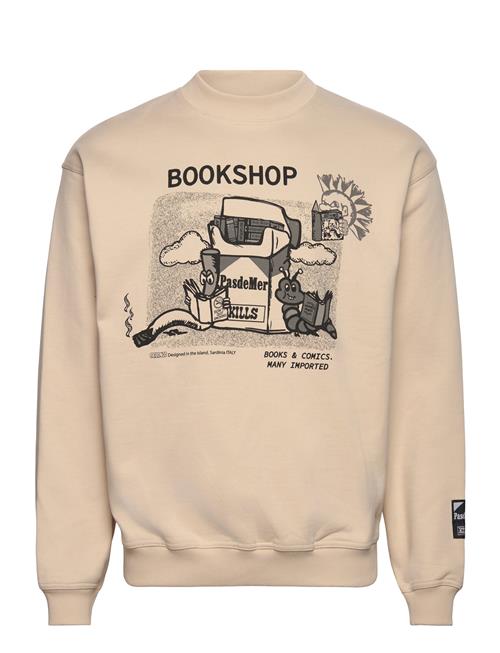 Pas De Mer Book Shop Crewneck Pas De Mer Beige