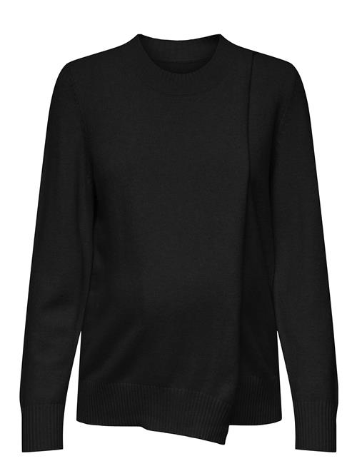 Olmcapucine Ls O-Neck Pullover Knt Only Maternity Black