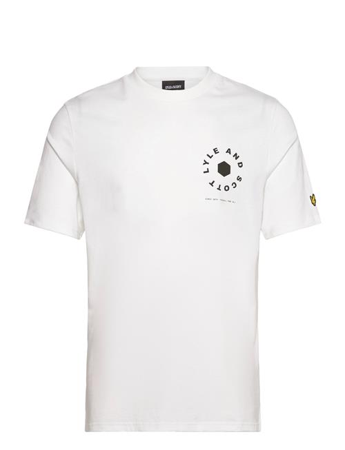 Football Wheel Graphic T-Shirt Lyle & Scott White