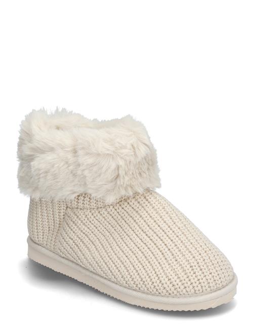 Hunkemöller Knit Boot Slippers Hunkemöller White