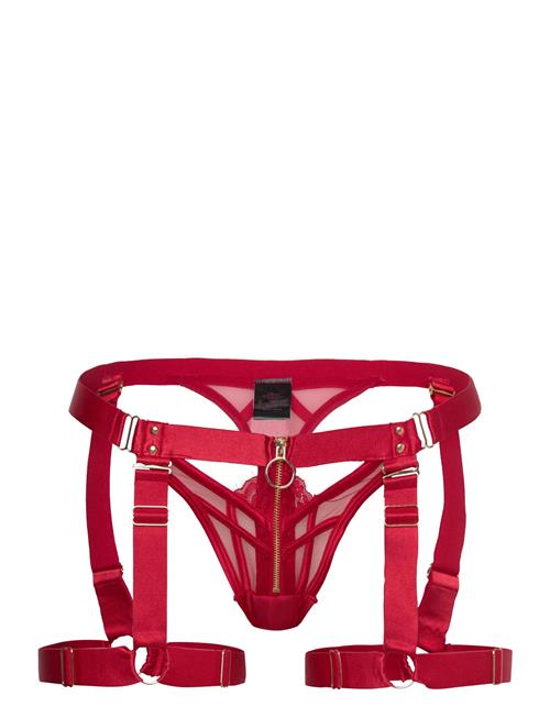 Hunkemöller Sable Hl String Tr Suspender Hunkemöller Red