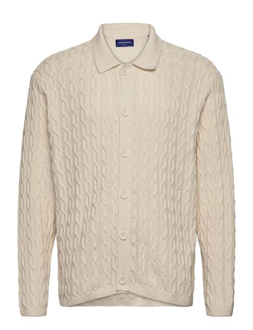 Jack & Jones Jorwinter Knit Cable Polo Styd Aw24 Jack & J S Cream