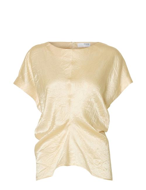 Selected Femme Slfelise Ss Top Selected Femme Yellow