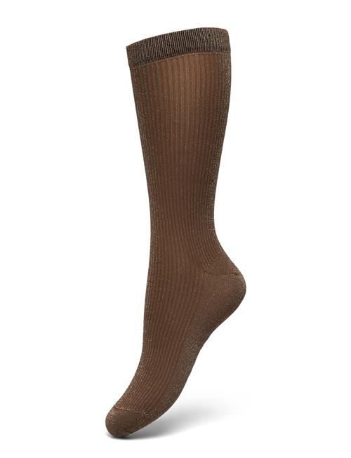 Magda Shimmery Socks Swedish Stockings Brown